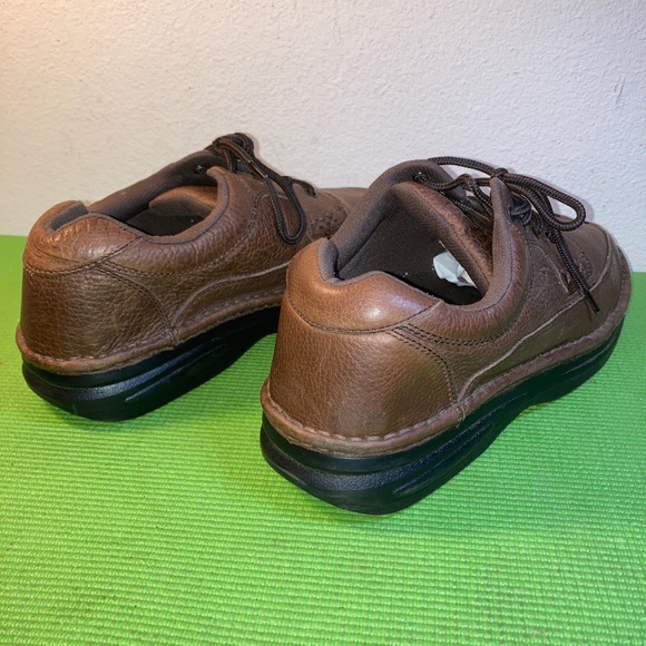 Dr, Scholls Men's Brown Leather Victory Shoes Massaging Gel Insoles 12 W Lace Up - Picture 2 of 10